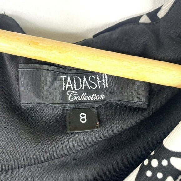 Tadashi Shoji Dress Vintage 90's Womens Size 8 Black Party Prom Grad Retro - Picture 2 of 4